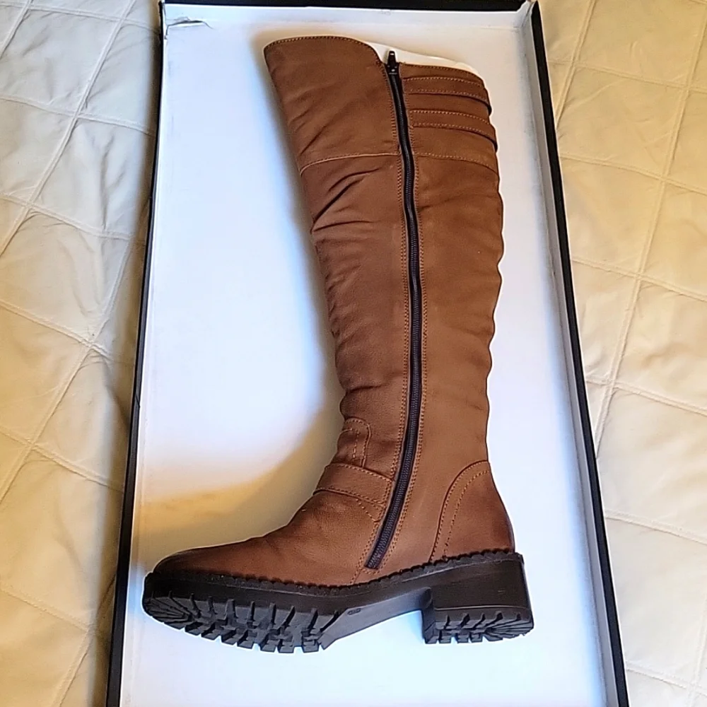 New Knee-high tall Boots, Brown, women, size 8, Vintage Foundry Co 14 - Picture 3 of 8